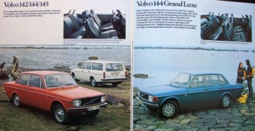 Volvo 140 Modelprogram 1972 Carbrochure (6947)